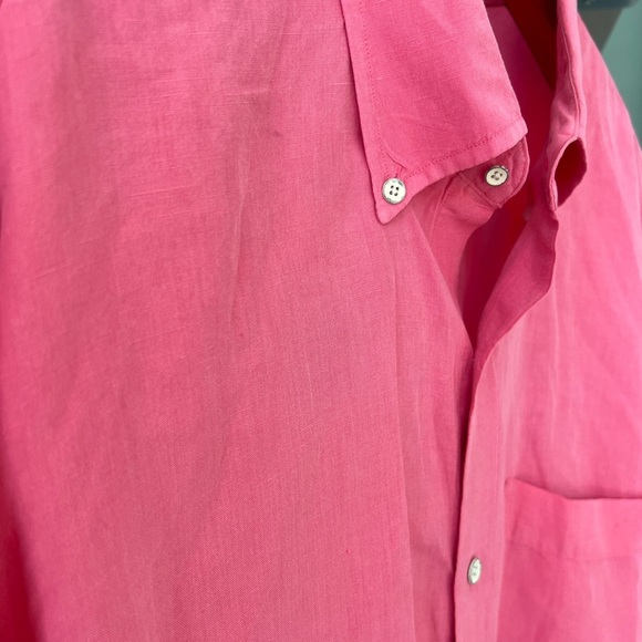 Peter Millar Coastal Linen Button Down Shirt Size XL - Picture 3 of 6